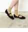W7053　FLAT MARY JANE　V/BROWN　682249-0002