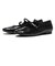 W7054　2BELT TOE CAP FLAT　BLACK　682250-0001