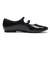 W7054　2BELT TOE CAP FLAT　BLACK　682250-0001