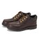 A6EU1-W01　BASIC SINGLE MOC TOE OX WP　*DRK BRN FL GRN　684174-0001