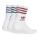 JI9471　U MID CUT CREW SOCKS　WHT/RUB/INK/GRN　689931-0001
