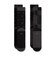 HM5873　U 2P-200 SWSH SOCKS　901BLK/DGRY　690335-0001