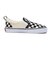 V98PS　17-22(H) SLIP ON　BLK/WHT CHECK　680917-0002