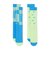 HM5873　U 2P-200 SWSH SOCKS　903NGRN/SBLU　690335-0002