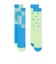 HM5873　U 2P-200 SWSH SOCKS　903NGRN/SBLU　690335-0002