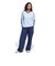 JD2604　W V-NECK LS　CLEARSKY　690002-0001