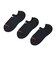 LAS55635BK　U ｽﾆｰｶｰﾚﾝｸﾞｽ3Pｿｯｸｽ　BK　692867-0001