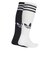 JC8878　U KNEE SOCK 2P　WHT/BLK　689930-0001
