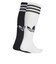 JC8878　U KNEE SOCK 2P　WHT/BLK　689930-0001
