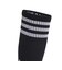 JC8878　U KNEE SOCK 2P　WHT/BLK　689930-0001