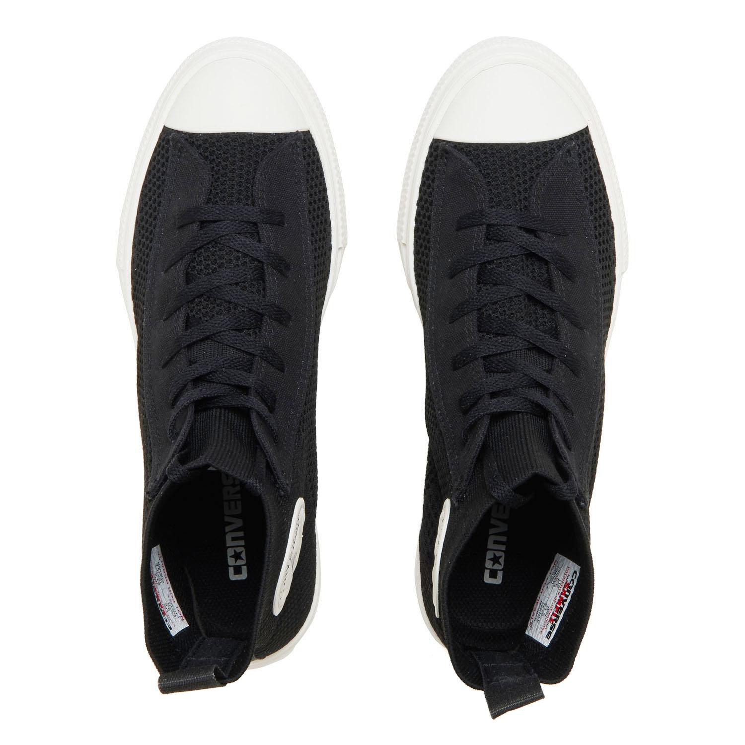 31314000　AS LIGHT PLTS KNIT HI　BLACK　690522-0001