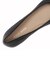 W31945　W GEORGIE BALLET FLATS　BLACK LTR　696262-0001