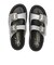 JE-2252　DOUBLE BELT PLATFORM SANDALS　SILVER　694469-0002