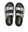 JE-2252　DOUBLE BELT PLATFORM SANDALS　SILVER　694469-0002