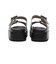 JE-2252　DOUBLE BELT PLATFORM SANDALS　SILVER　694469-0002