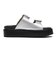 JE-2252　DOUBLE BELT PLATFORM SANDALS　SILVER　694469-0002