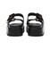 JE-2252　DOUBLE BELT PLATFORM SANDALS　BLACK　694469-0001