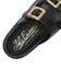 JE-2252　DOUBLE BELT PLATFORM SANDALS　BLACK　694469-0001
