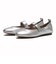 W33350　W GRACLYN MARYJANE BALLET FLAT　SILVER LEATHER　696266-0001