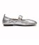 W33350　W GRACLYN MARYJANE BALLET FLAT　SILVER LEATHER　696266-0001