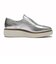 W32193　W OG PLATFORM LACELESS OXFORDS　SILVER TALCA　696279-0001