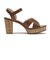 JE80247　CROSS SANDAL 8　CAMEL　692588-0001