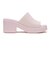 210981-6ZW　BROOKLYN FROSTED SLIDE HEEL W　PINK MILK　690775-0001