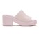 210981-6ZW　BROOKLYN FROSTED SLIDE HEEL W　PINK MILK　690775-0001