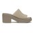 210981-214　BROOKLYN FROSTED SLIDE HEEL W　TAUPE　690774-0001