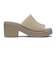 210981-214　BROOKLYN FROSTED SLIDE HEEL W　TAUPE　690774-0001