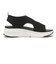 W2059　KNIT SANDAL　BLACK　688110-0001