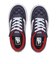V3854K M.CHK　17-22(H) SCLIPT　NAVY/RED　689105-0002