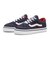 V3854K M.CHK　17-22(H) SCLIPT　NAVY/RED　689105-0002