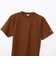 C3-B305　M RW SHORT SLEEVE POCKET T　BROWN　693445-0003