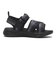 K7169　17-22 DOUBLEFOM SANDAL　BLACK　691518-0001