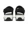 S0056　3BELT SANDAL　BLACK/WHITE　688400-0002