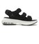 S0056　3BELT SANDAL　BLACK/WHITE　688400-0002