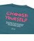 125-011005　CHOOSE YOURSELF COTTON TEE　BLUE　696822-0001