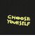 125-011005　CHOOSE YOURSELF COTTON TEE　BLACK　696822-0003