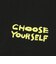 125-011005　CHOOSE YOURSELF COTTON TEE　BLACK　696822-0003