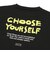 125-011005　CHOOSE YOURSELF COTTON TEE　BLACK　696822-0003