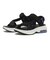 S0055　STRAP SANDAL　BLACK/WHITE　688399-0001