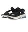S0055　STRAP SANDAL　BLACK/WHITE　688399-0001