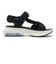 S0055　STRAP SANDAL　BLACK/WHITE　688399-0001