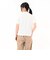 125R3061300　W Collared Cropped Tee　WHITE　695081-0001