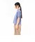 125R3061300　W Collared Cropped Tee　BLUE　695081-0003