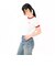 125R3013400　W Logo Ringer TEE　RED　695076-0001