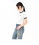 125R3013400　W Logo Ringer TEE　BLUE　695076-0002