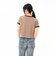 125R3013400　W Logo Ringer TEE　BEIGE　695076-0003