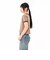 125R3013400　W Logo Ringer TEE　BEIGE　695076-0003